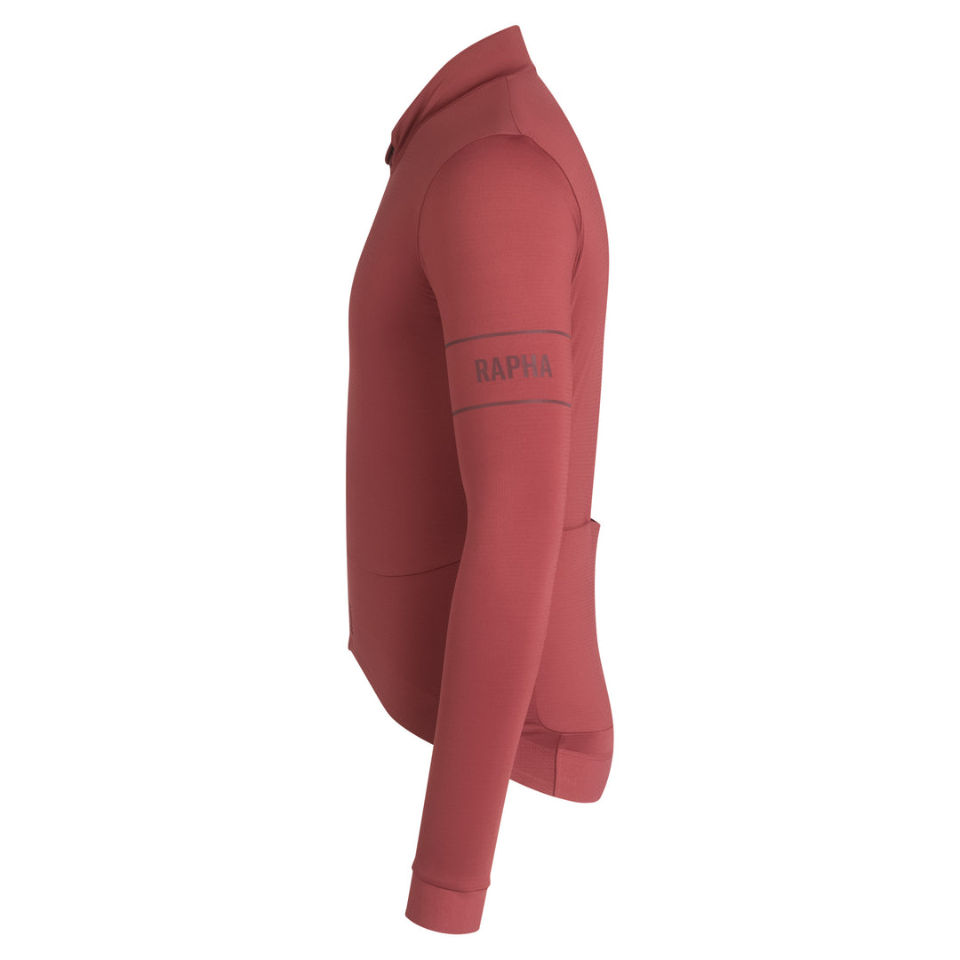 Rapha MEN'S PRO TEAM LONG SLEEVE THERMAL JERSEY - RUST