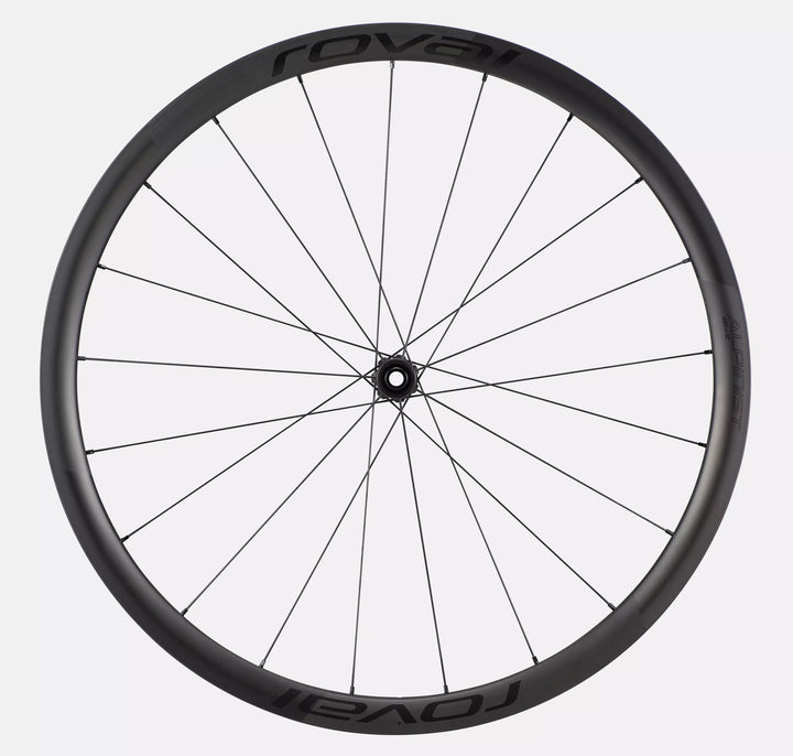Roval Alpinist CL II carbon clincher wheel in Satin Carbon/Satin Black, view 3