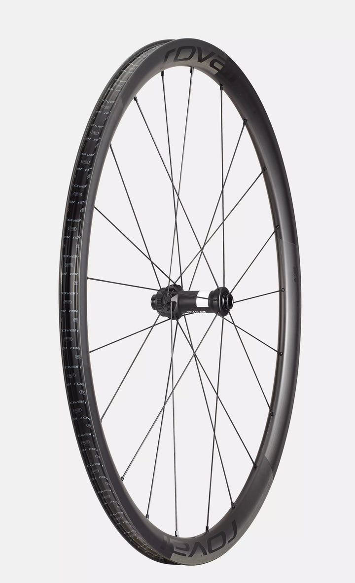 Roval Alpinist CL II carbon clincher wheel in Satin Carbon/Satin Black, view 2