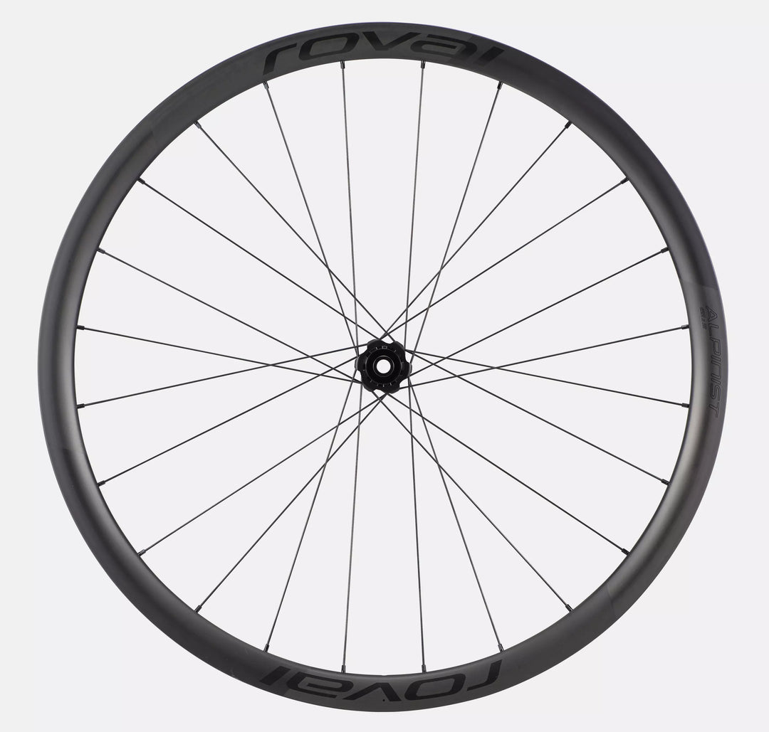 Roval Alpinist CL II carbon clincher wheel in Satin Carbon/Satin Black, view 6