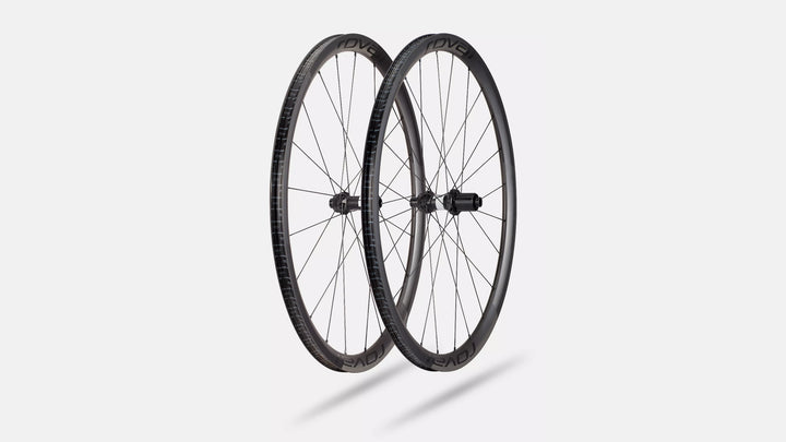 Roval Alpinist CL II carbon clincher wheel in Satin Carbon/Satin Black, product view