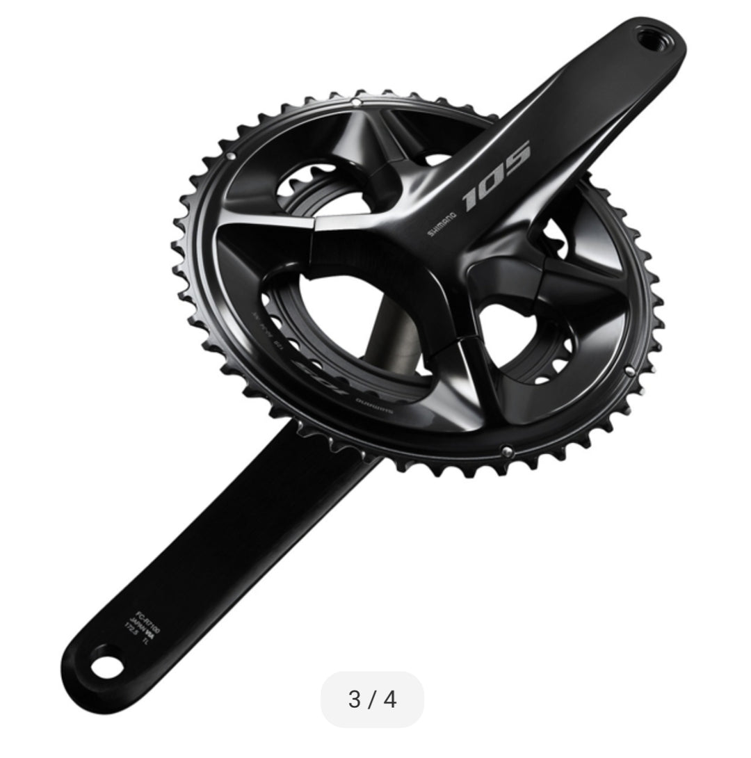 SHIMANO 105 HOLLOWTECH II Crankset 2x12-speed FC-R7100