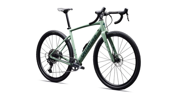 Specialized Diverge 4 Comp Alloy gravel bike in Gloss Pistachio/Emerald Metallic, front view