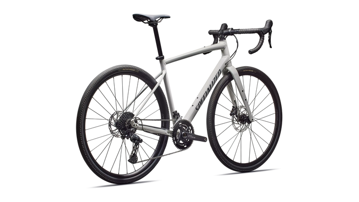 Specialized Diverge 3 Alloy gravel bike in Gloss Dune White/Ashen, rear view