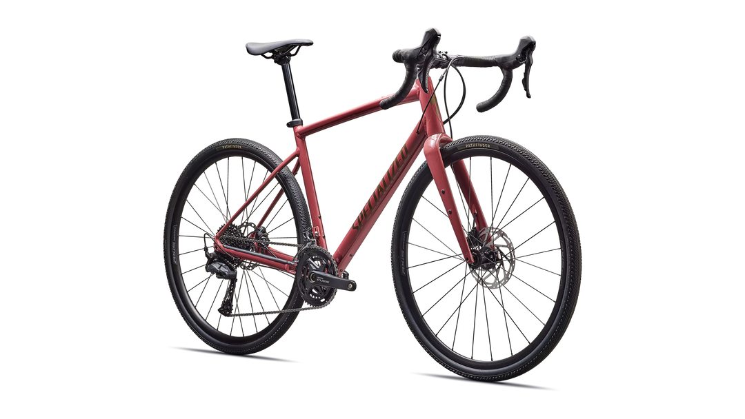 Specialized Diverge 3 Alloy gravel bike in Gloss Spice/Gunmetal, front view