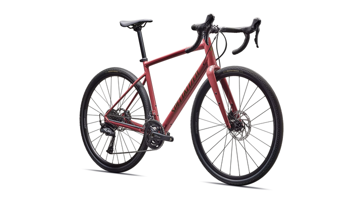 Specialized Diverge 3 Alloy gravel bike in Gloss Spice/Gunmetal, front view