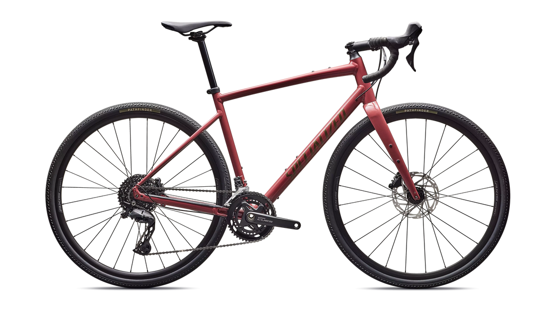 Specialized Diverge 3 Alloy gravel bike in Gloss Spice/Gunmetal, side profile
