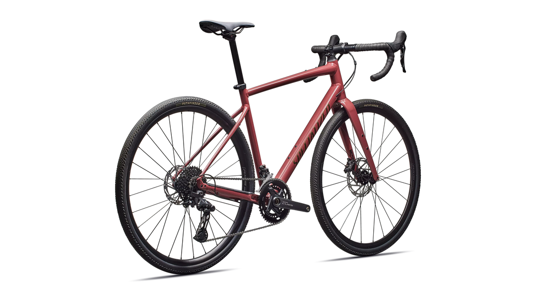 Specialized Diverge 3 Alloy gravel bike in Gloss Spice/Gunmetal, rear view