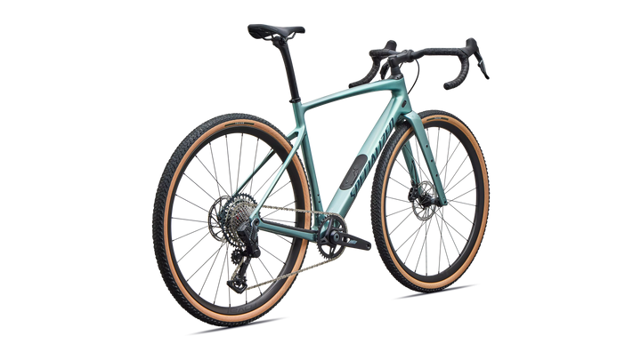 Specialized Diverge 4 Expert gravel bike (2027) in Fjord Metallic/Emerald Metallic, rear view