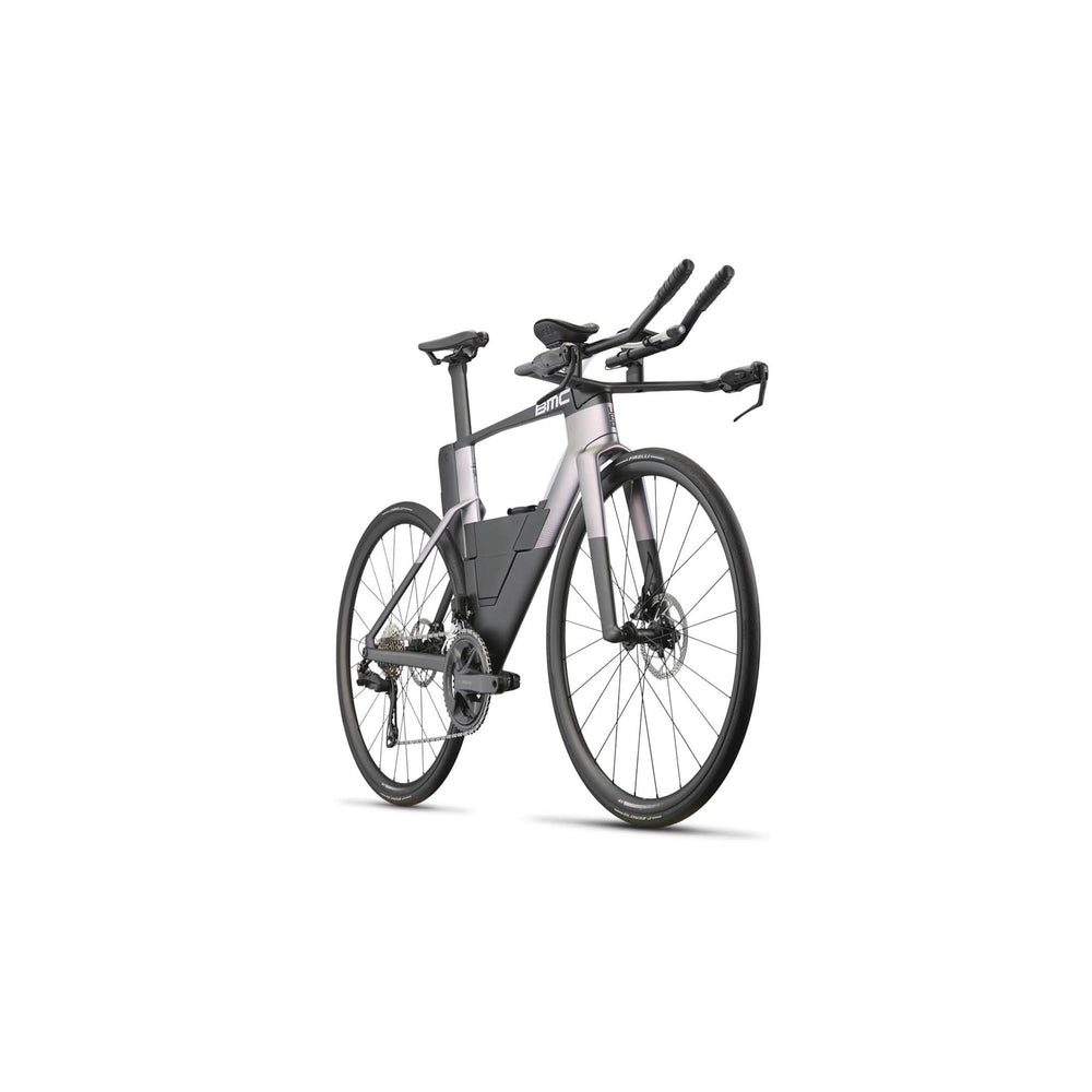 BMC Speedmachine 01 THREE time trial bike in Carbon/Chameleon Silver, side profile