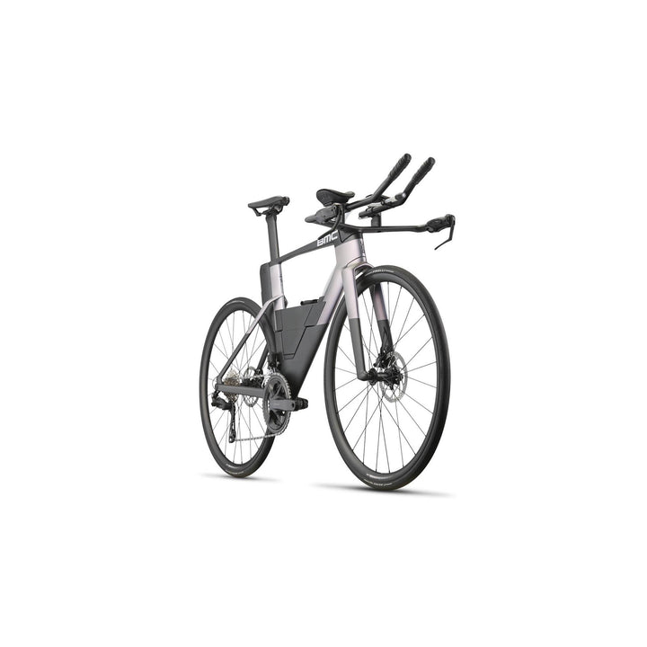 BMC Speedmachine 01 THREE time trial bike in Carbon/Chameleon Silver, side profile