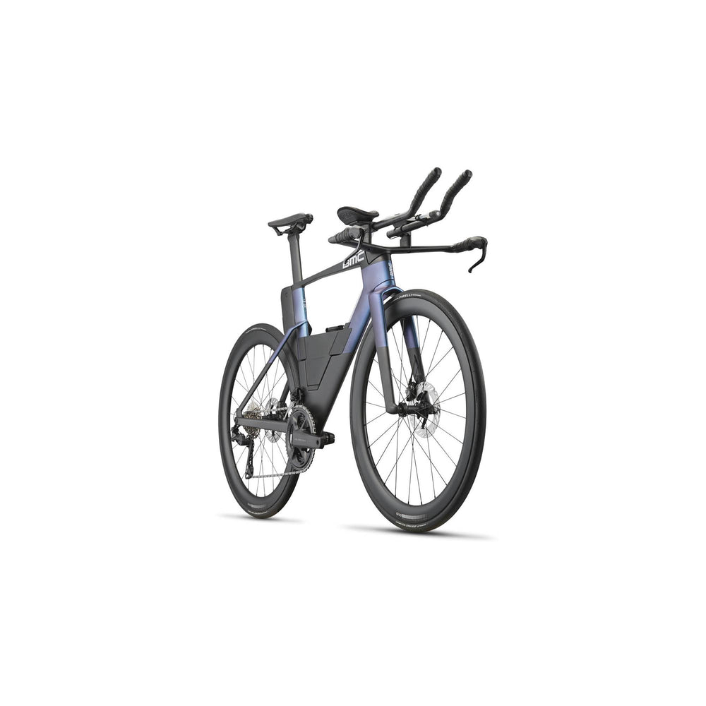 BMC Speedmachine 01 TWO time trial bike in Carbon Emperor Iridescent, side profile