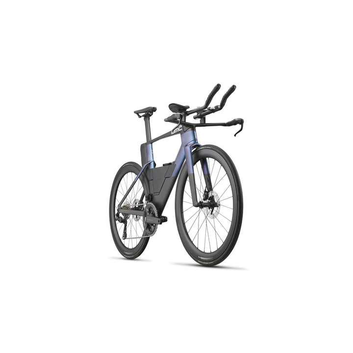 BMC Speedmachine 01 TWO time trial bike in Carbon Emperor Iridescent, side profile