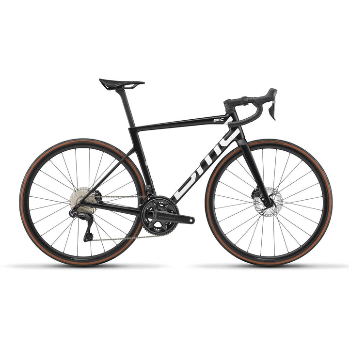 BMC Teammachine SLR One Ultegra Di2 road bike in Black, three-quarter view