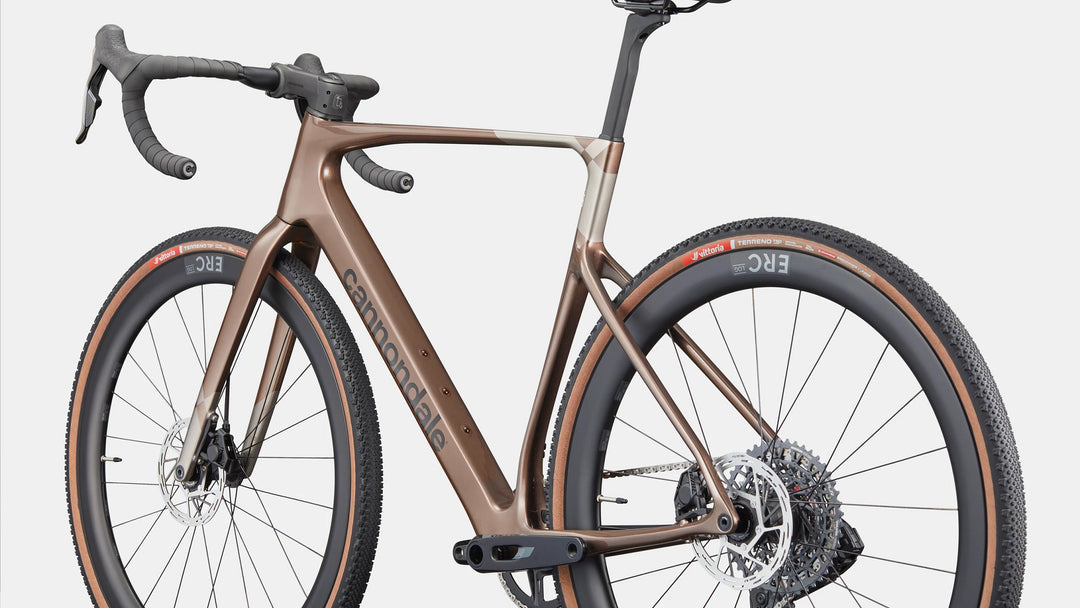 Cannondale SuperX 3 gravel race bike in Burnt Oxide, view 6 of 8