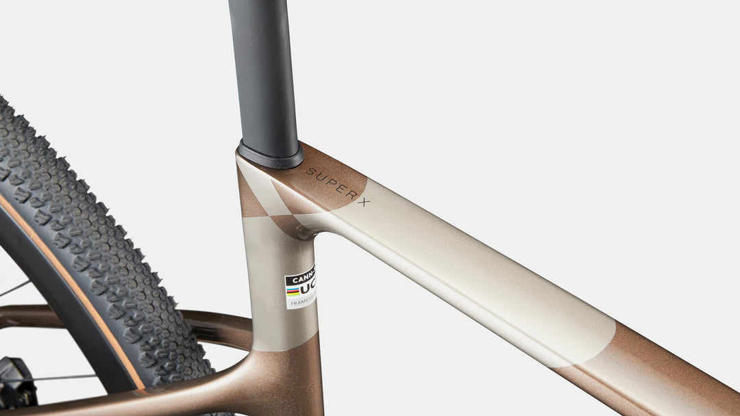 Cannondale SuperX 3 gravel race bike in Burnt Oxide, view 7 of 8