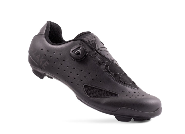 Lake CX177 Black/Black Reflective - front three-quarter view