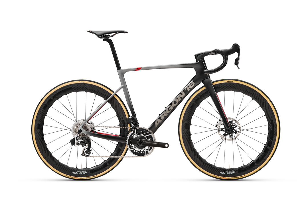 Argon 18 Sum Pro Frameset, Titanium / Racing Red