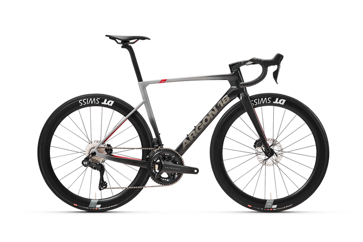 Argon 18 Sum Pro, Titanium / Racing Red, Shimano Ultegra Di2