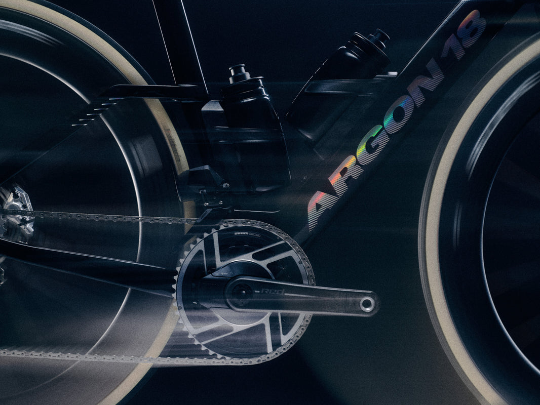 Argon 18 Nitrogen Pro aero road bike in studio lighting