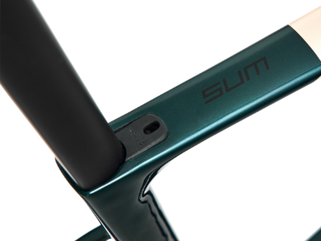 D-shaped seatpost and integrated clamp on the Argon 18 Sum