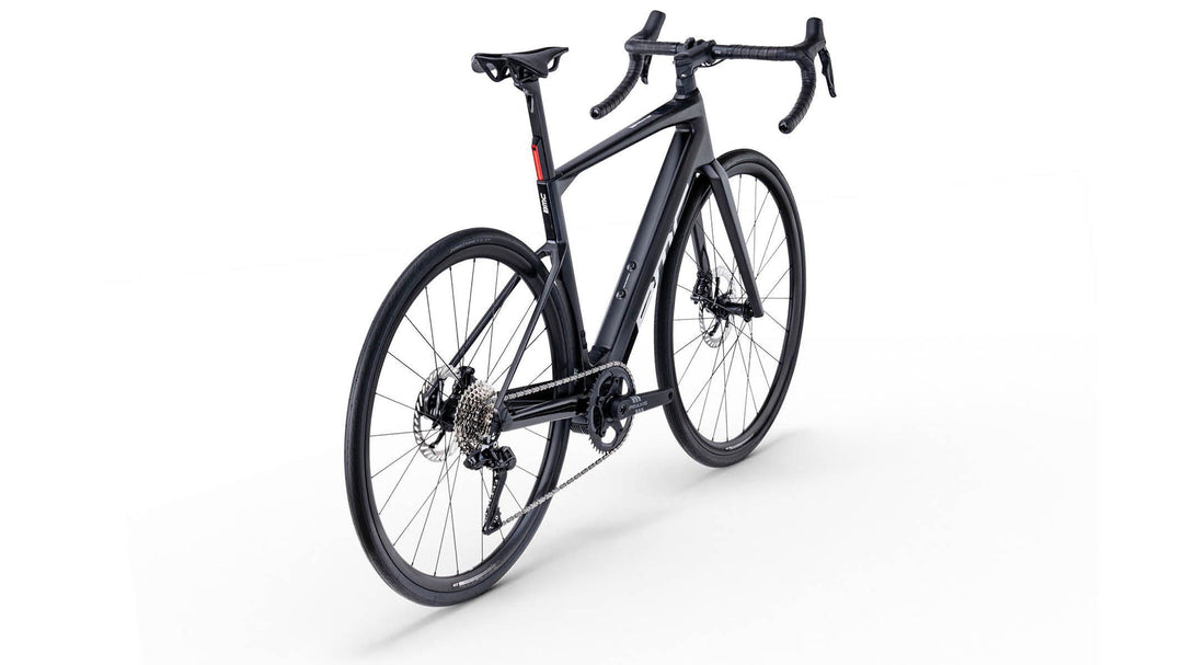 BMC Roadmachine 01 AMP ONE e-road bike in Black Carbon, view 3 of 5