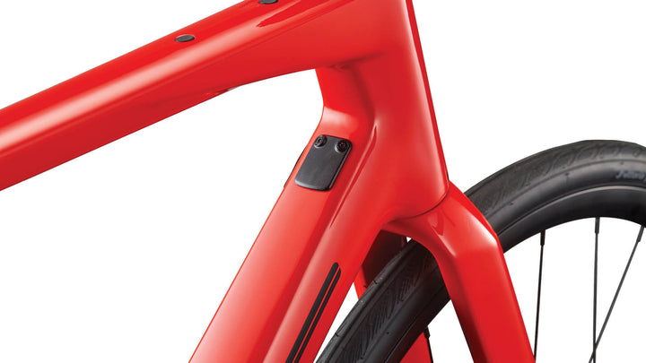 BMC Roadmachine THREE road bike in Vibrant Red, view 4 of 5
