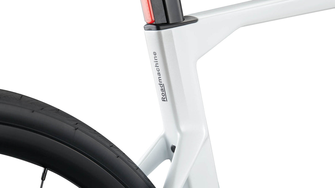 BMC Roadmachine TWO road bike in Metallic White, view 4 of 5