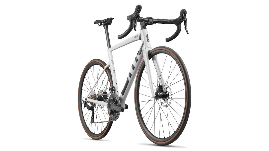 BMC Teammachine SLR THREE road bike in Cool White, view 2 of 5
