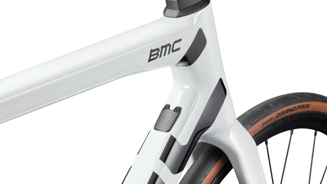 BMC Teammachine SLR THREE road bike in Cool White, view 4 of 5
