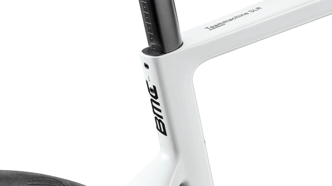 BMC Teammachine SLR THREE road bike in Cool White, view 5 of 5