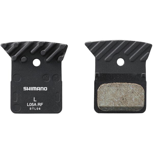 Shimano L05A-RF resin disc brake pads with cooling fins