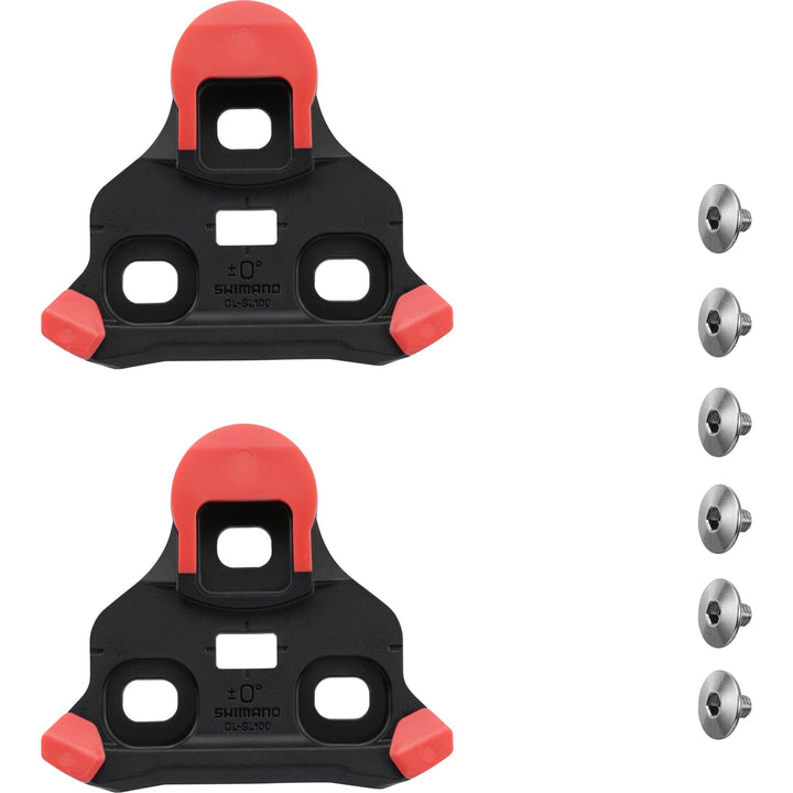 Shimano SPD-SLR CL-SL100 cleats - Red, 0 degree fixed