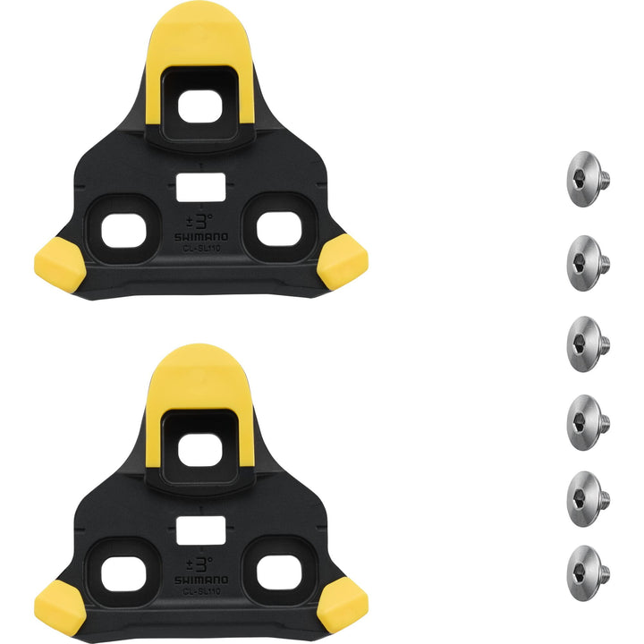 Shimano SPD-SLR CL-SL110 cleats - Yellow, 6 degree float