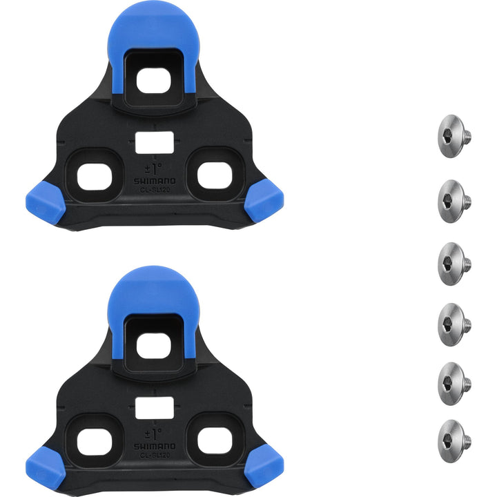 Shimano SPD-SLR CL-SL120 cleats - Blue, 2 degree float