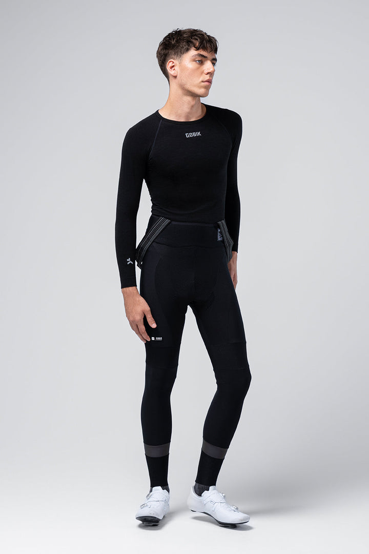Gobik Winter Merino Long Sleeve Base Layer Coal - detail