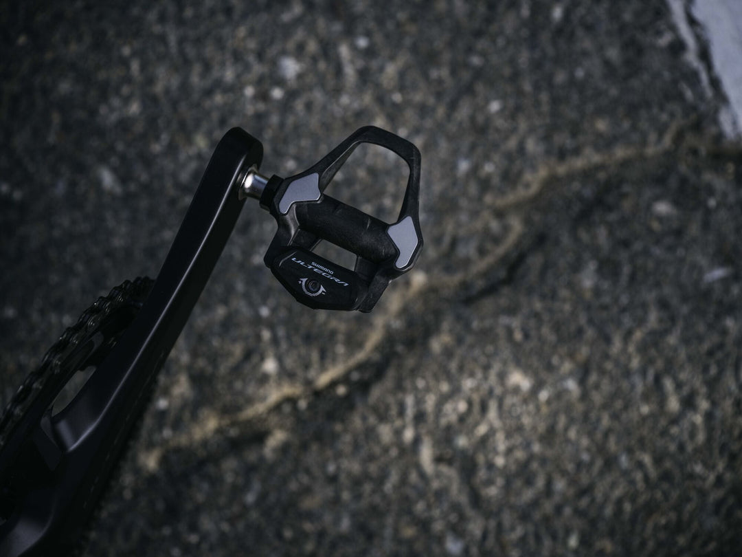 Shimano Ultegra PD-R8200 SPD-SLR Road Pedals on the bike