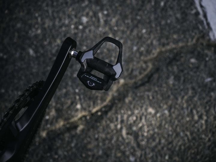 Shimano Ultegra PD-R8200 SPD-SLR Road Pedals on the bike