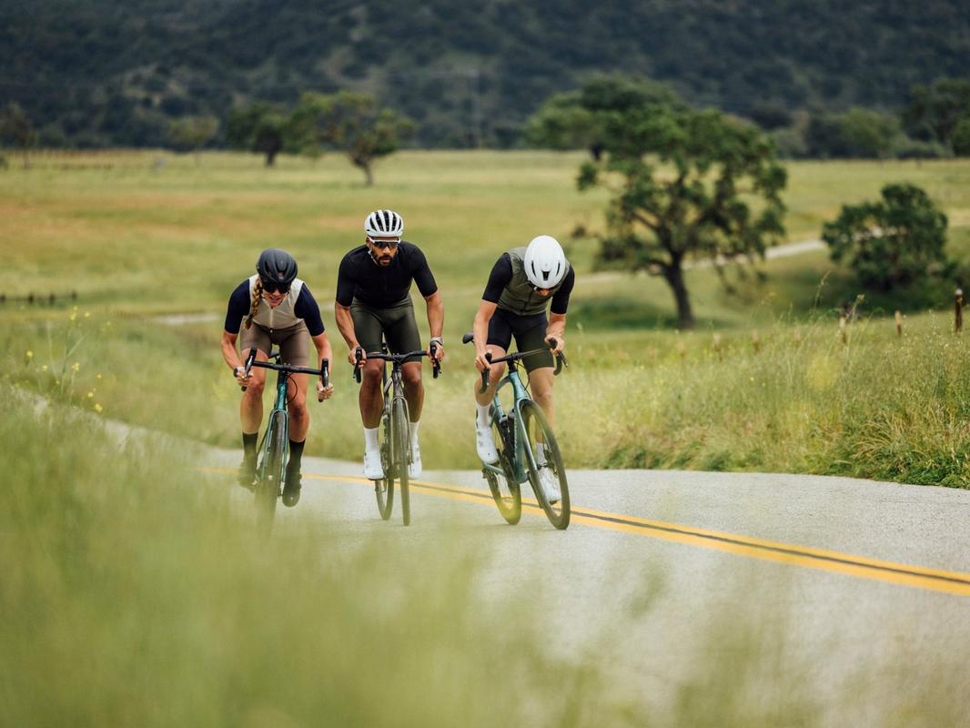 Riders on Specialized Roubaix SL8 bikes – smoother is faster