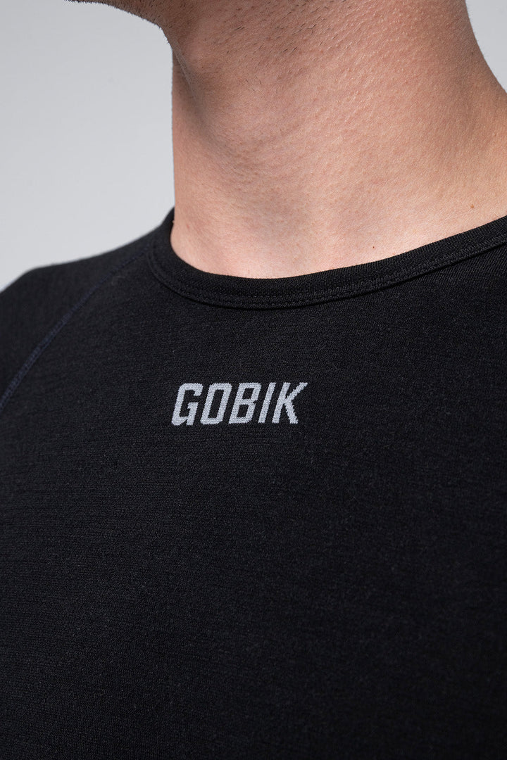 Gobik Winter Merino Short Sleeve Base Layer Coal - back