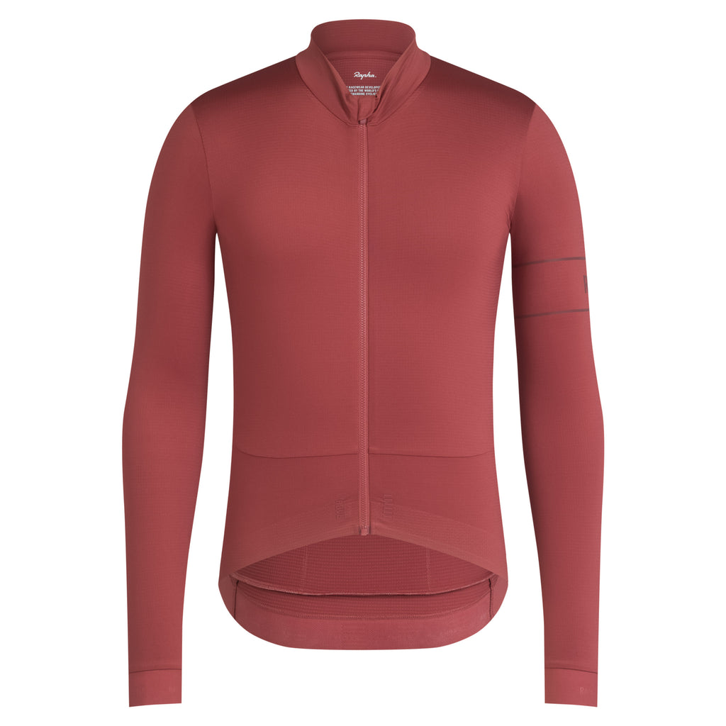 Rapha MEN'S PRO TEAM LONG SLEEVE THERMAL JERSEY - RUST – Velo Edge