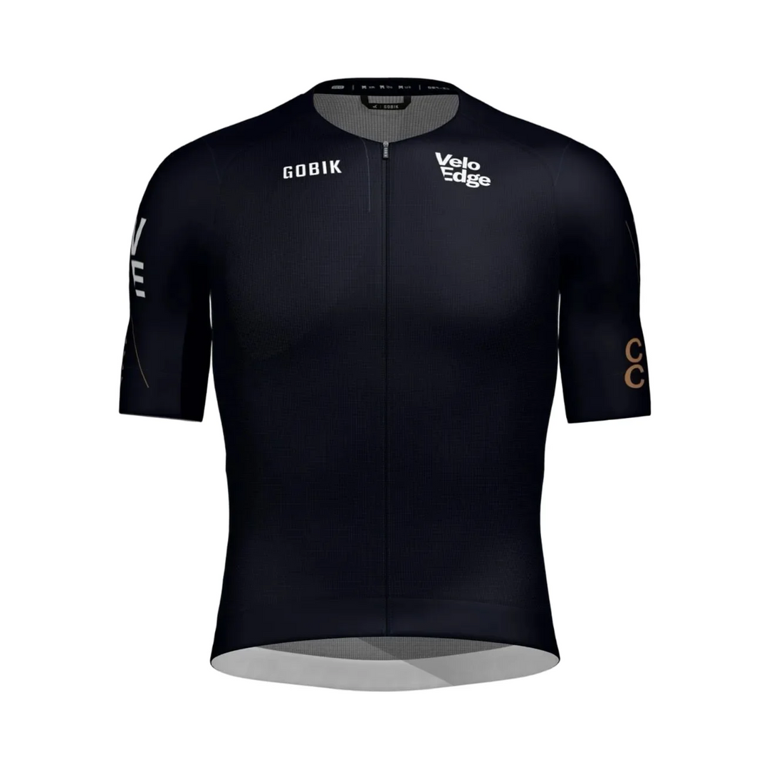 Velo Edge CC club cycling jersey, front view